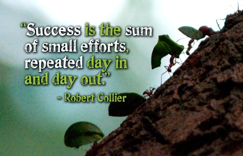 Success is the sum of small efforts